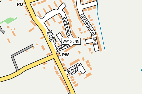 WV15 6NN map - OS OpenMap – Local (Ordnance Survey)