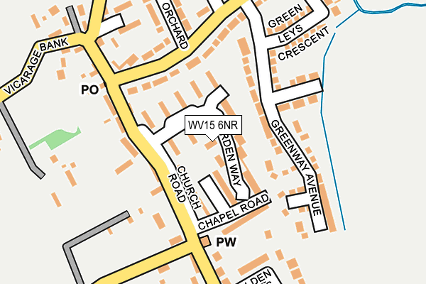 WV15 6NR map - OS OpenMap – Local (Ordnance Survey)