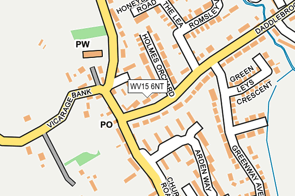 WV15 6NT map - OS OpenMap – Local (Ordnance Survey)