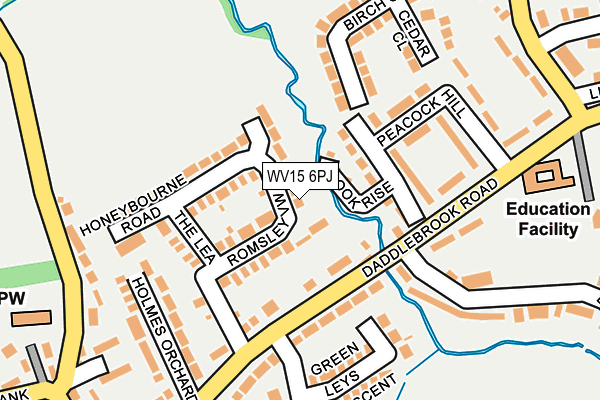 WV15 6PJ map - OS OpenMap – Local (Ordnance Survey)