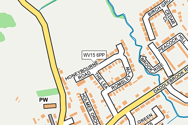 WV15 6PP map - OS OpenMap – Local (Ordnance Survey)