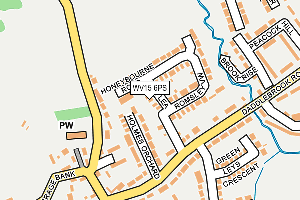 WV15 6PS map - OS OpenMap – Local (Ordnance Survey)
