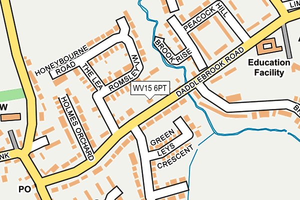 WV15 6PT map - OS OpenMap – Local (Ordnance Survey)