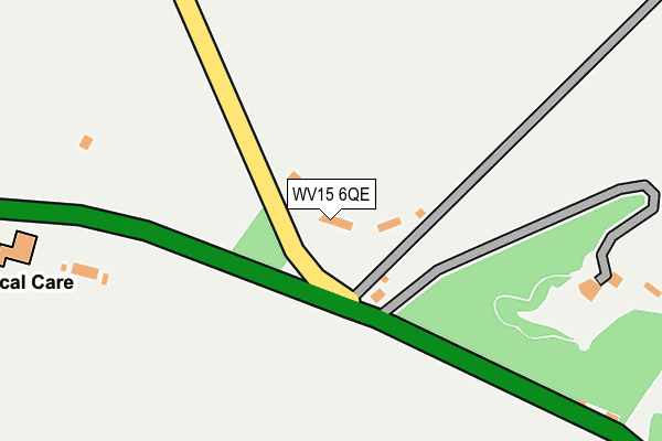 WV15 6QE map - OS OpenMap – Local (Ordnance Survey)