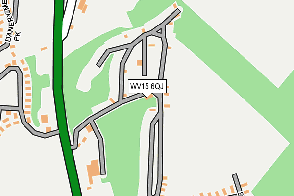 WV15 6QJ map - OS OpenMap – Local (Ordnance Survey)