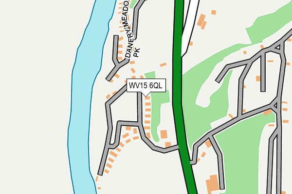 WV15 6QL map - OS OpenMap – Local (Ordnance Survey)