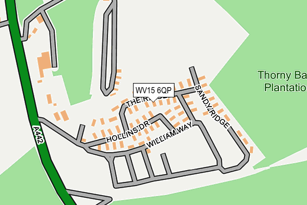 WV15 6QP map - OS OpenMap – Local (Ordnance Survey)