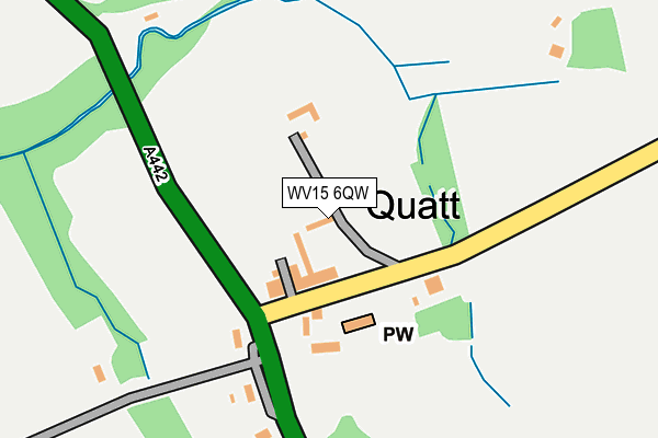 WV15 6QW map - OS OpenMap – Local (Ordnance Survey)