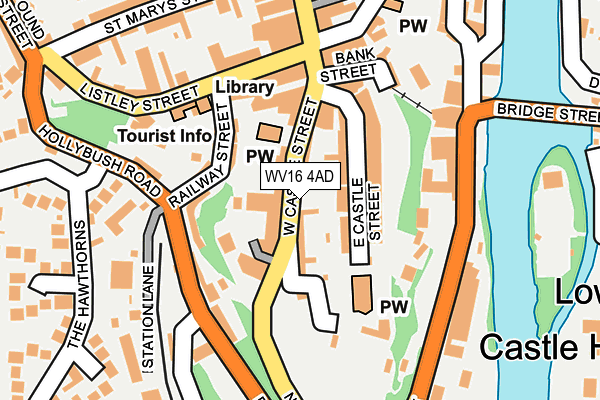 Map of LAND & SEA CHEF (BRIDGNORTH) LTD at local scale