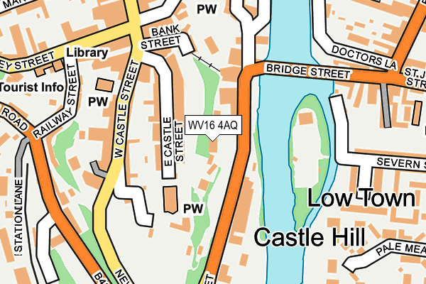 WV16 4AQ map - OS OpenMap – Local (Ordnance Survey)
