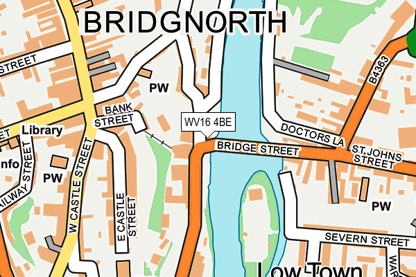 Map of PLUSH SALON BRIDGNORTH LTD at local scale