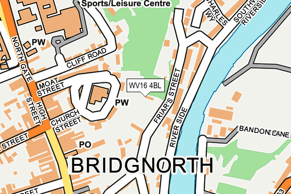 WV16 4BL map - OS OpenMap – Local (Ordnance Survey)