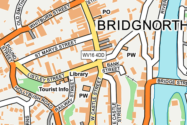 WV16 4DD map - OS OpenMap – Local (Ordnance Survey)