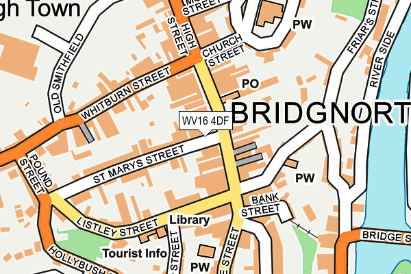 WV16 4DF map - OS OpenMap – Local (Ordnance Survey)