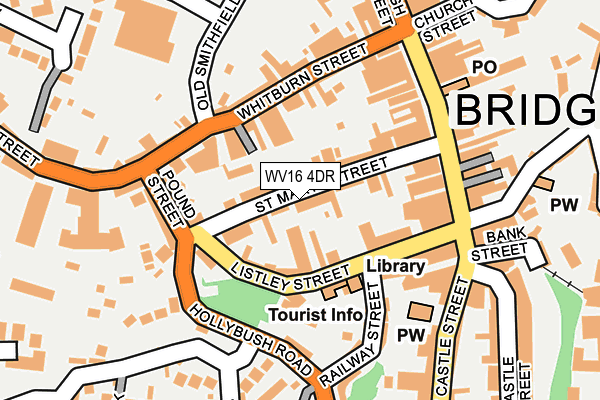 WV16 4DR map - OS OpenMap – Local (Ordnance Survey)