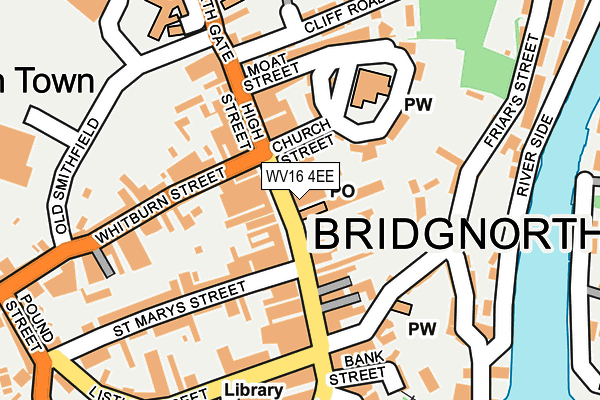 WV16 4EE map - OS OpenMap – Local (Ordnance Survey)