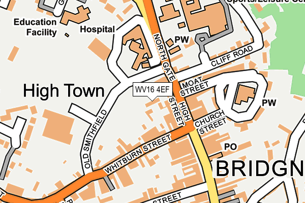 WV16 4EF map - OS OpenMap – Local (Ordnance Survey)