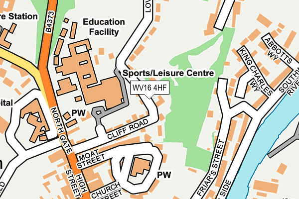 WV16 4HF map - OS OpenMap – Local (Ordnance Survey)