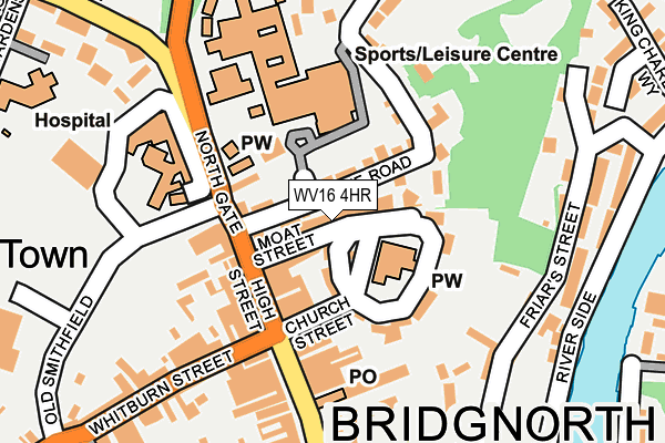 WV16 4HR map - OS OpenMap – Local (Ordnance Survey)