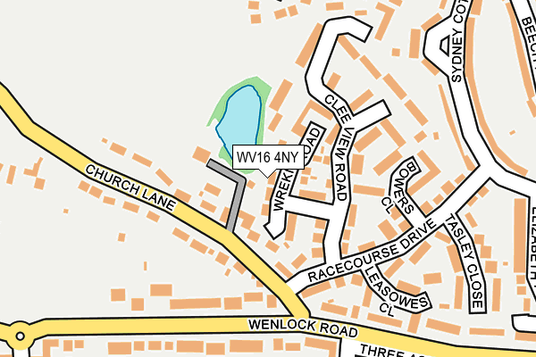 WV16 4NY map - OS OpenMap – Local (Ordnance Survey)