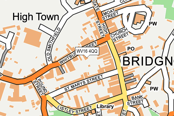 WV16 4QQ map - OS OpenMap – Local (Ordnance Survey)