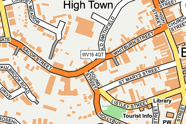 WV16 4QT map - OS OpenMap – Local (Ordnance Survey)