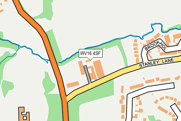 WV16 4SF map - OS OpenMap – Local (Ordnance Survey)