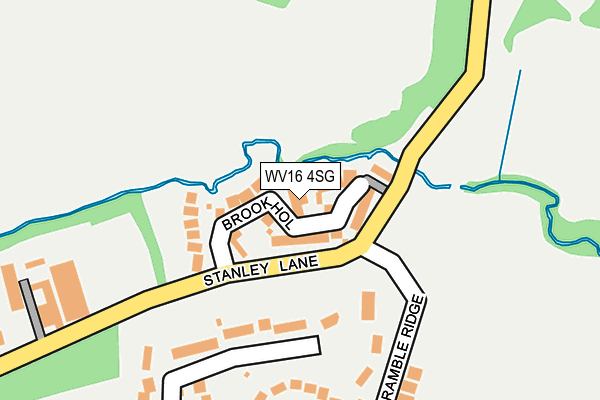 WV16 4SG map - OS OpenMap – Local (Ordnance Survey)