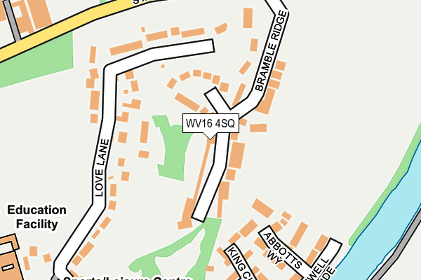 WV16 4SQ map - OS OpenMap – Local (Ordnance Survey)