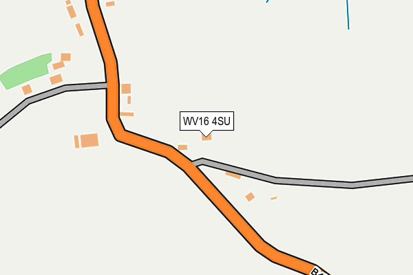 WV16 4SU map - OS OpenMap – Local (Ordnance Survey)