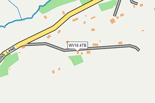 WV16 4TB map - OS OpenMap – Local (Ordnance Survey)