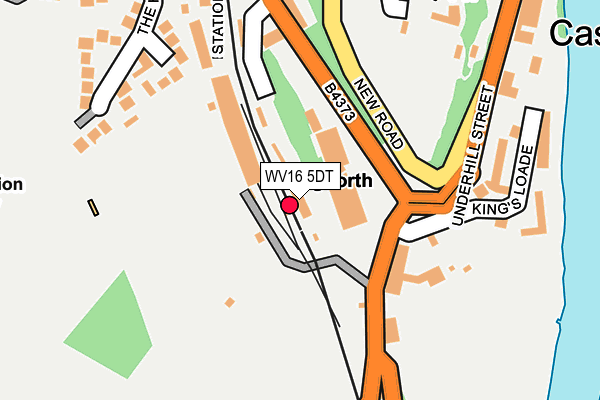 WV16 5DT map - OS OpenMap – Local (Ordnance Survey)