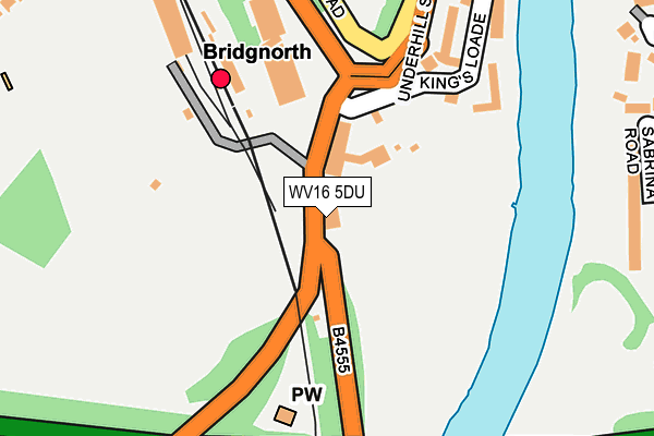 WV16 5DU map - OS OpenMap – Local (Ordnance Survey)