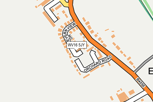 WV16 5JY map - OS OpenMap – Local (Ordnance Survey)