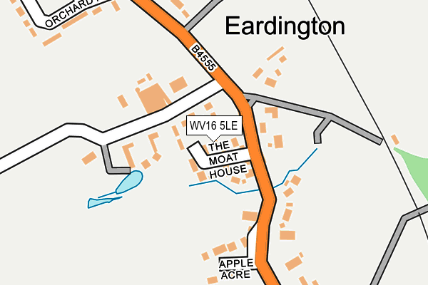 WV16 5LE map - OS OpenMap – Local (Ordnance Survey)