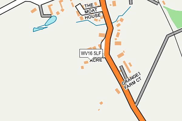 WV16 5LF map - OS OpenMap – Local (Ordnance Survey)