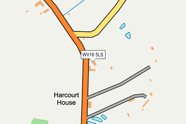 WV16 5LS map - OS OpenMap – Local (Ordnance Survey)