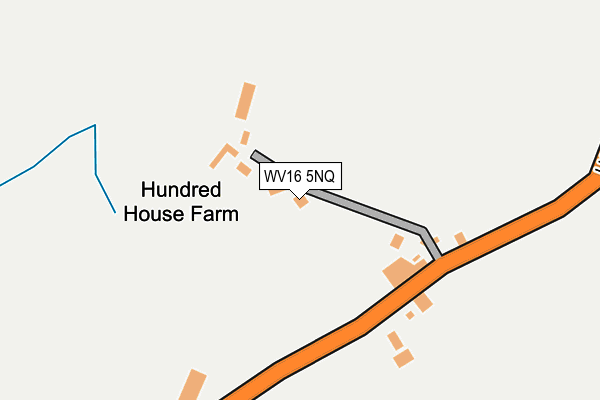 WV16 5NQ map - OS OpenMap – Local (Ordnance Survey)