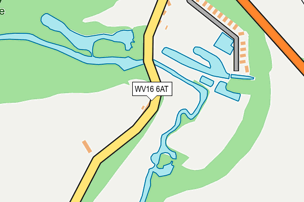 WV16 6AT map - OS OpenMap – Local (Ordnance Survey)