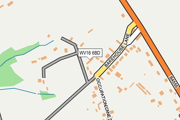 WV16 6BD map - OS OpenMap – Local (Ordnance Survey)