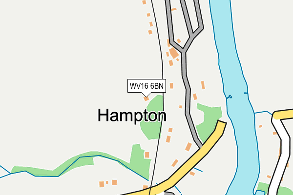 WV16 6BN map - OS OpenMap – Local (Ordnance Survey)