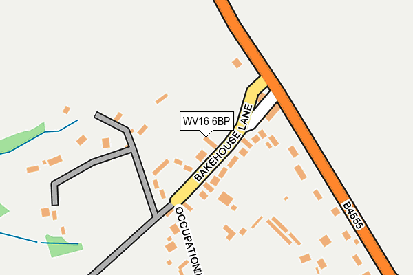 WV16 6BP map - OS OpenMap – Local (Ordnance Survey)