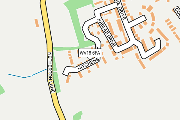 WV16 6FA map - OS OpenMap – Local (Ordnance Survey)