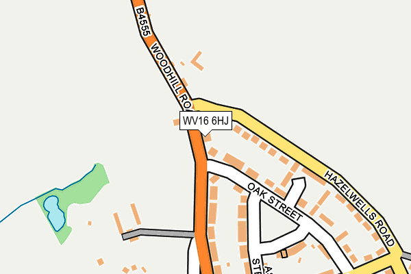 WV16 6HJ map - OS OpenMap – Local (Ordnance Survey)