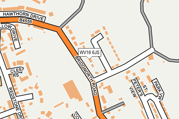 WV16 6JS map - OS OpenMap – Local (Ordnance Survey)