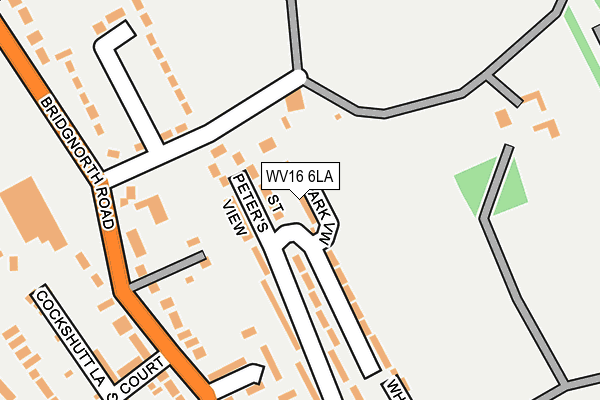 WV16 6LA map - OS OpenMap – Local (Ordnance Survey)