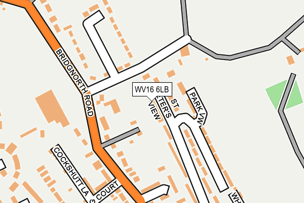 WV16 6LB map - OS OpenMap – Local (Ordnance Survey)