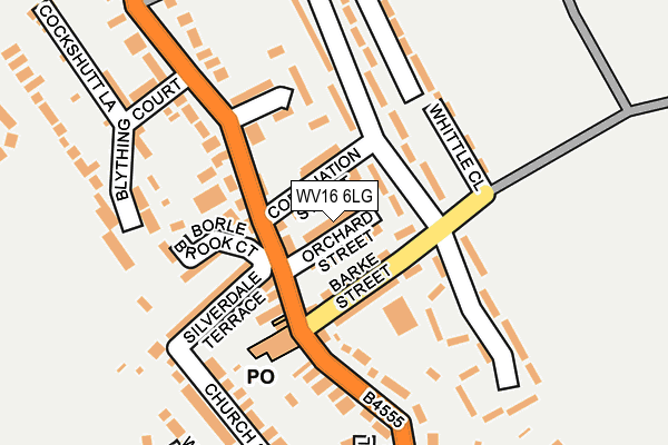 WV16 6LG map - OS OpenMap – Local (Ordnance Survey)