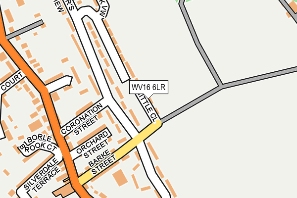 WV16 6LR map - OS OpenMap – Local (Ordnance Survey)