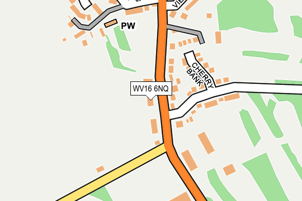 WV16 6NQ map - OS OpenMap – Local (Ordnance Survey)